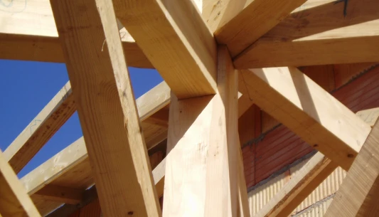 Ossature bois d'une toiture